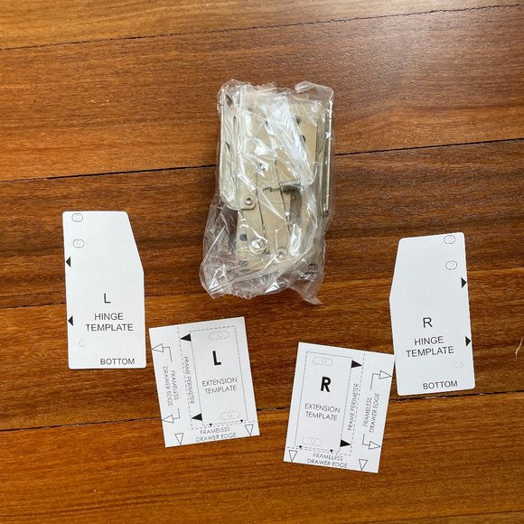 NEW Two (2) Tip Out Tray Hinges - Picture 5 of 5